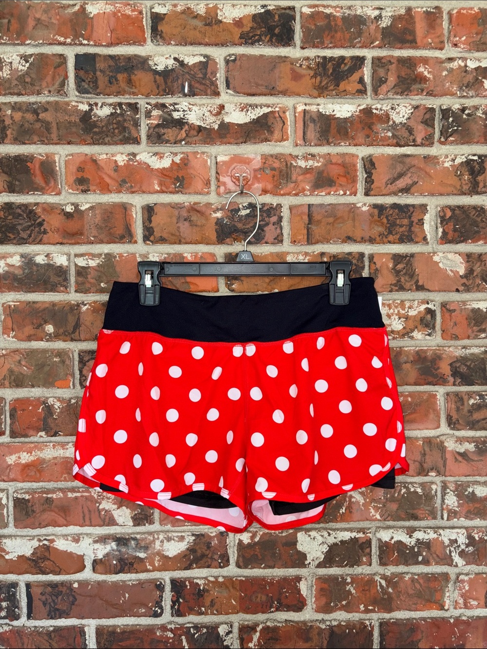 Red Polka Dot Women’s Skort with Black Waistband